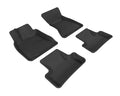 3D MAXpider 2009-2017 Audi Q5/SQ5 Kagu 1st & 2nd Row Floormats - Gray