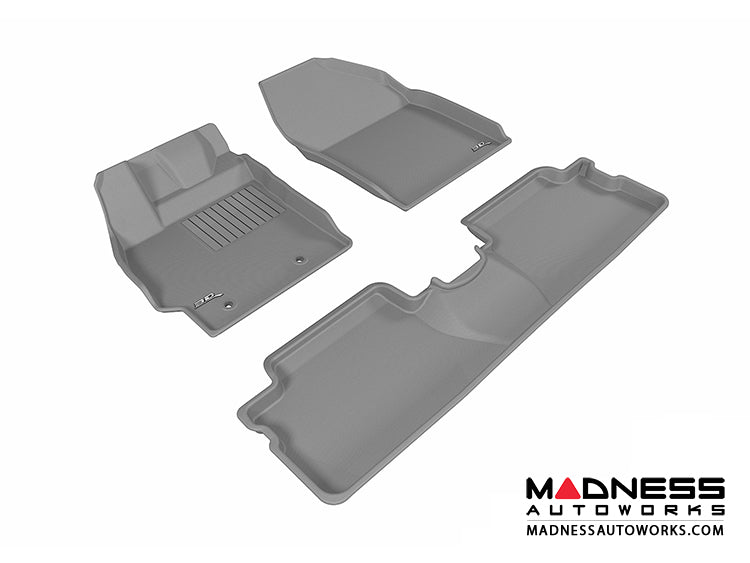 3D MAXpider 2013-2015 Scion XB Kagu 1st & 2nd Row Floormats - Gray