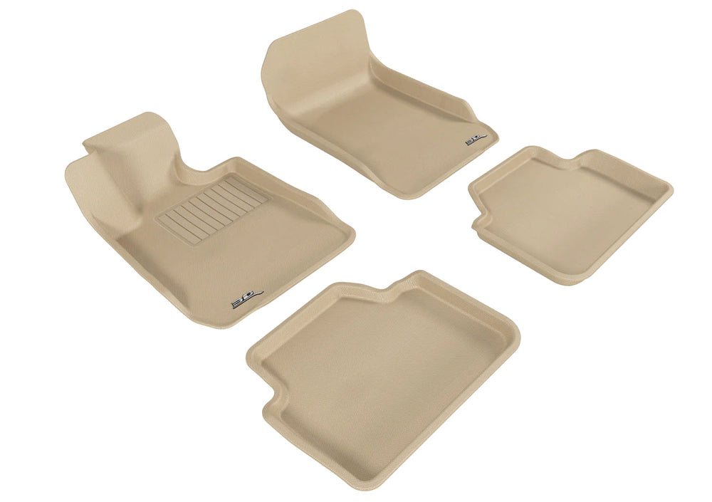 3D MAXpider 2006-2011 BMW 3 Series E90 Kagu 1st & 2nd Row Floormats - Tan