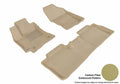 3D MAXpider 2014-2019 Toyota Corolla Kagu 1st & 2nd Row Floormats - Tan