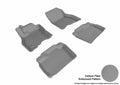3D MAXpider 2013-2019 Nissan Leaf Kagu 1st & 2nd Row Floormats - Gray