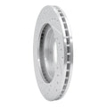 DFC 93-98 Toyota T100 Front Right Drilled & Slotted Silver Brake Rotor