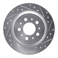 DFC 99-00 Volvo V70/S70 Rear Right Drilled & Slotted Silver Brake Rotor