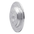 DFC 99-00 Volvo V70/S70 Rear Right Drilled & Slotted Silver Brake Rotor