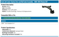 MOOG 07-12 Mazda CX-7 Front Left Lower Control Arm