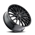 Kraze KR185 Double Down 17x8 / 5x108/114.3 BP / 38mm Offset / 73mm Hub Gloss Black Wheel