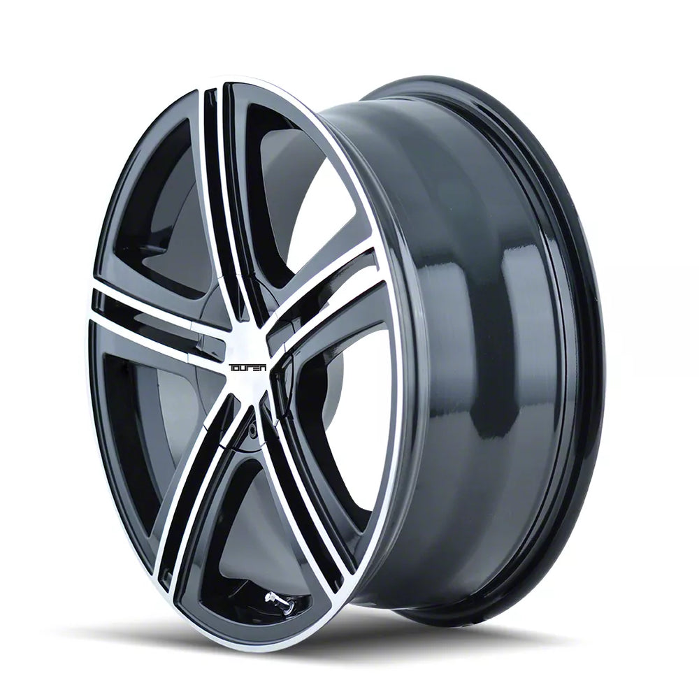 Touren 3262 TR62 17x7 / 5x100/114.3 BP / 40mm Offset / 72.62mm Hub Gloss Black Machined Wheel