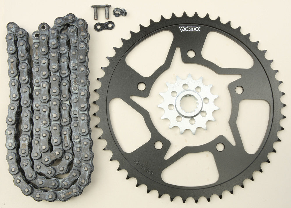 Vortex Racing V3 2.0 Chain and Sprocket Kit 3271-15,642AS-50,520SX3-116- Black