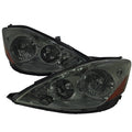 OE STYLE HEADLIGHT CHROME HOUSING SMOKED LENS - BULBS NOT INCLUDED