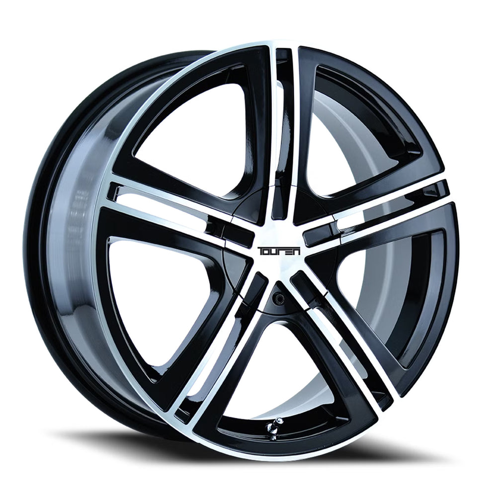 Touren 3262 TR62 16x7 / 4x100/114.3 BP / 40mm Offset / 67.1mm Hub Gloss Black Machined Wheel