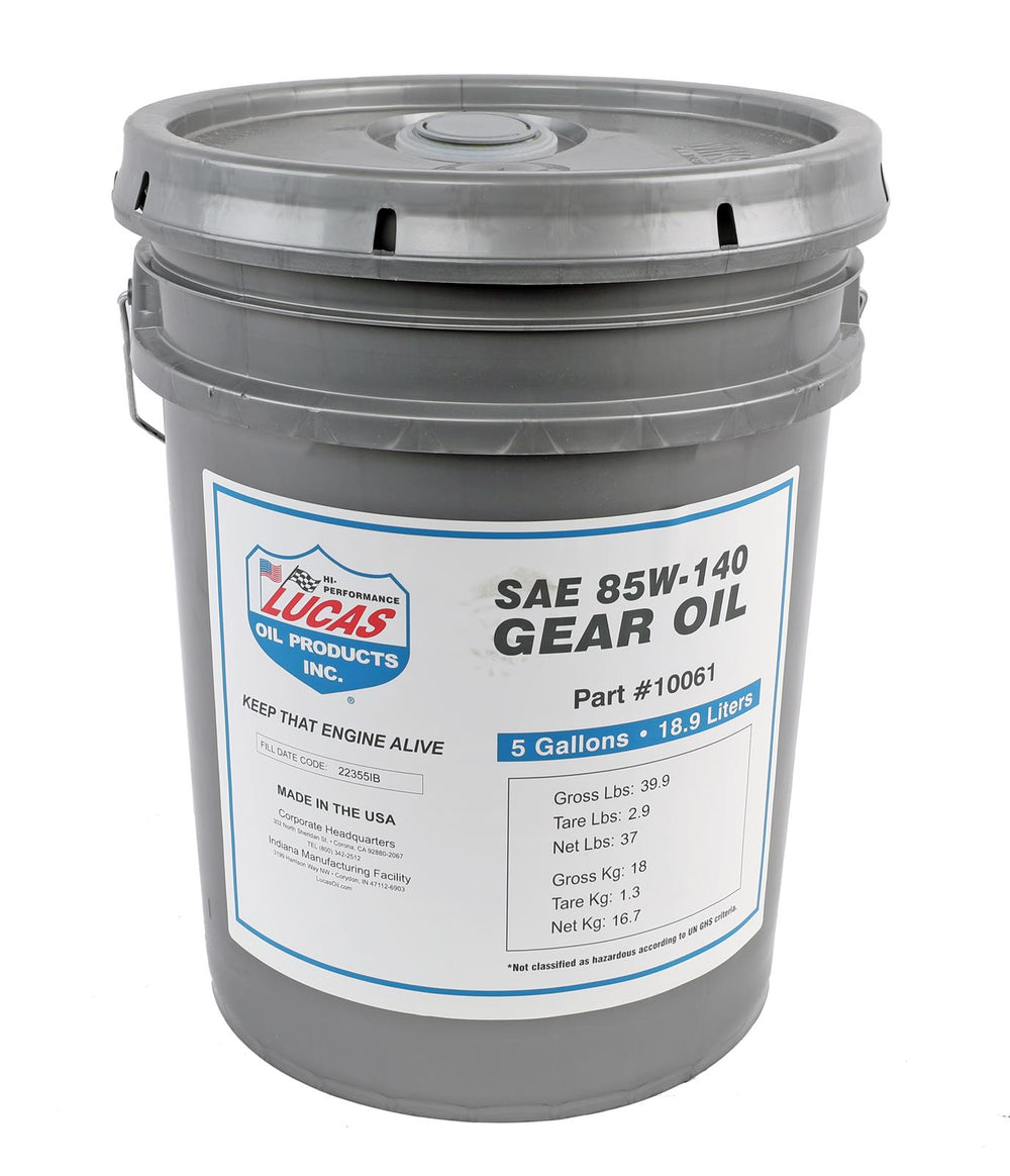 SAE 85W140 PLUS H/D GEAR OIL/1X1/5 GALLON PAIL