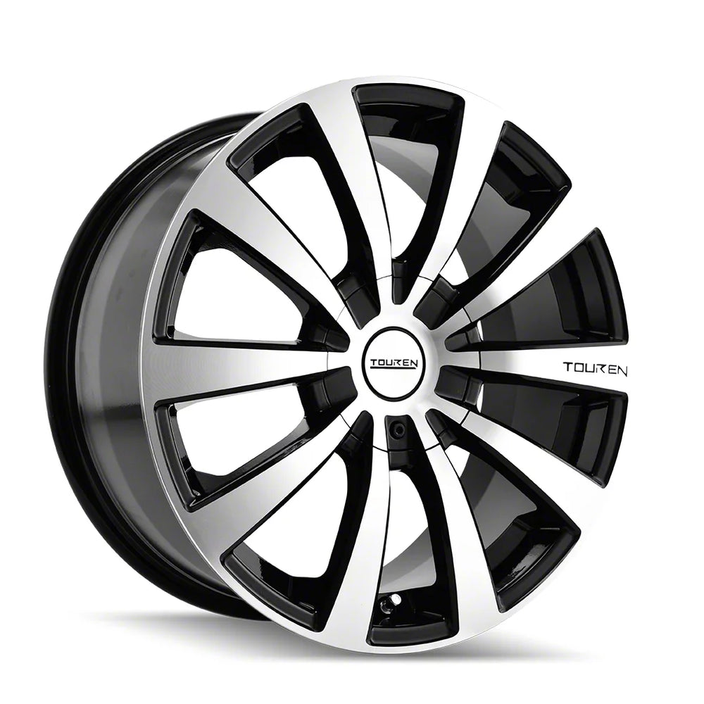 Touren 3130 TR3 16x7 / 5x110/115 BP / 42mm Offset / 72.62mm Hub Gloss Black Machined Wheel