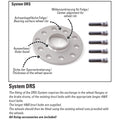 H&R Trak+ 15mm DRS Wheel Adaptor Bolt 4/100 Center Bore 54.1 Stud Thread 12x1.5