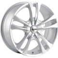 Touren 3222 TR22 15x7 / 5x100/114.3 BP / 40mm Offset / 72.62mm Hub Gloss Hyper Silver Wheel