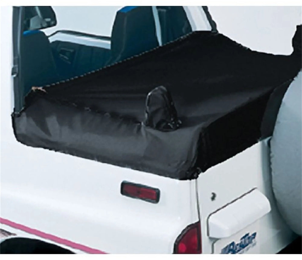 ~(4 lbs. 12X11X4)~ Duster Deck Cover Black Denim Suzuki 86-94 Samurai Installs to factory snaps with bows folded down