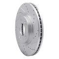 R1 10-13 Hyundai SANTA FE Front Right Drilled & Slotted Silver Brake Rotor