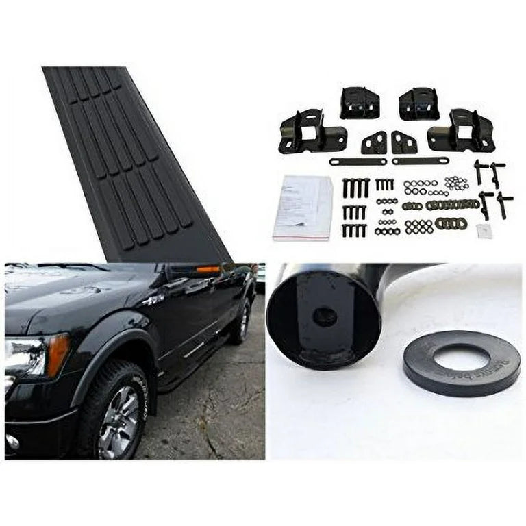 3 INCHES ROUND SIDE STEP BAR - BLAC