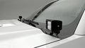 Hood Hinge LED Bracket Black Mild Steel Bolt-on no drilling required to mount (2) 3 inch ZROADZ or similar style LED Pod Lights