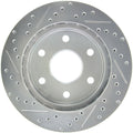 StopTech Select Sport 02-06 Cadillac Escalade / Avalanche 1500 Slotted and Drilled Left Front Rotor