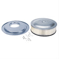 Moroso Racing Air Cleaner - 16in x 4in Filter - Offset - Raised Bottom - Clear Powder Coat