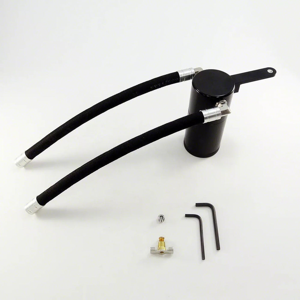 ~(2 lbs. 9X7X5)~ 79-04 Mustang Billet Oil Catch Can - Black