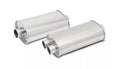 Vibrant Performance - 1100- STREETPOWER Oval Muffler, 2.00 in inlet/outlet (Center-Center)