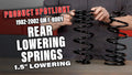 UMI Performance 93-02 GM F-Body Lowering Springs Rear 1.5in Lowering
