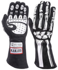 Double Layer White Skeleton Gloves XX-Large
