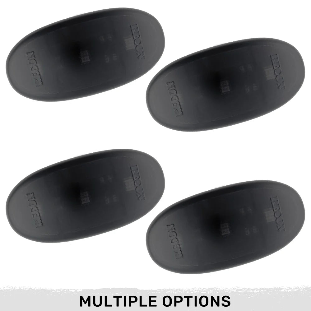 1125 F350/F450/F550 FENDER LENSES (4 PC SET) WHITE LIGHTS SMOKED LENS W/ BLACK