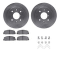 R1 Concepts Brake Rotor- Blank with Optimum Oe Pads Hdw Fits Mazda RX-7