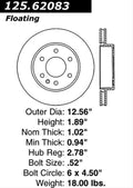 Centric Premium High Carbon Brake Rotor