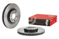 Brembo 15-18 Porsche Macan Front Grooved UV Coated Rotor