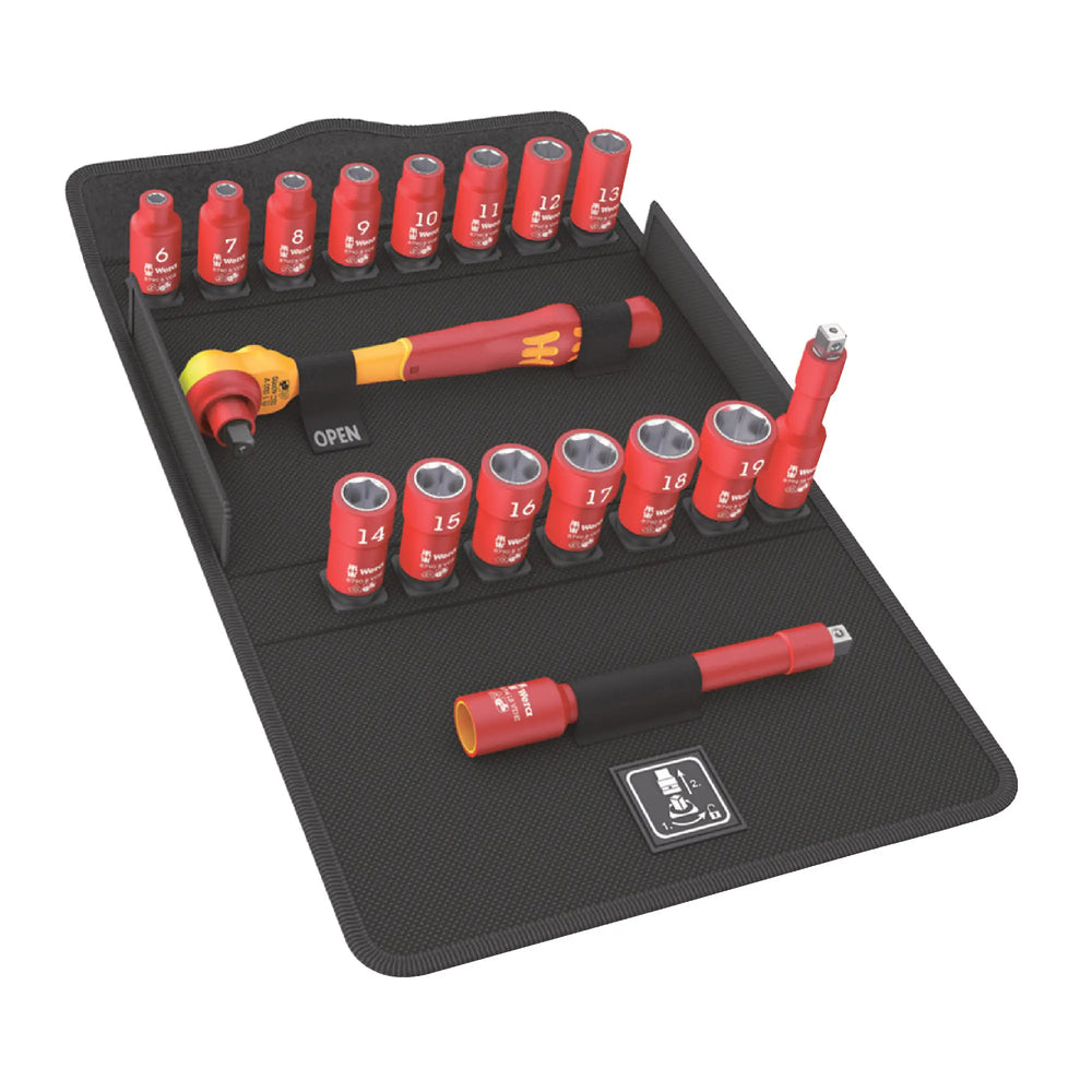 8007 B VDE ZYKLOP RATCHET INSULATED W/ SWITCH LEVER W/ 3/8IN DRIVE 3/8IN X 22