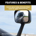 8 IN X 6 IN CONVEX PEDESTALMOUNT MIRROR ASSEMBLY (DRIVER SIDE)
