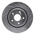 R1 15-25 Acura MDX Front Right Drilled & Slotted Silver Brake Rotor