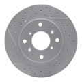 R1 98-02 Acura Cl Front Left Drilled & Slotted Geoperformance Rotor