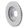 R1 98-02 Acura Cl Front Left Drilled & Slotted Geoperformance Rotor