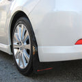 Rally Armor 08-10 Subaru WRX / 08-11 Impreza 2.5i (Hatch/Sedan) Black UR Mud Flap w/Red Logo