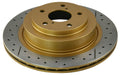 DBA 97-03 Ford Escort Rear Rotor Rear Street Series Drilled & Slotted Rotor w/Gold Hat