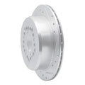 R1 90-92 Lexus LS400 Rear Right Drilled & Slotted Silver Brake Rotor