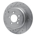 DFC 03-05 Land Rover Range Rover Rear Left Drilled & Slotted Silver Brake Rotor