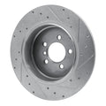 DFC 03-05 Land Rover Range Rover Rear Left Drilled & Slotted Silver Brake Rotor
