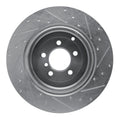 DFC 03-05 Land Rover Range Rover Rear Left Drilled & Slotted Silver Brake Rotor