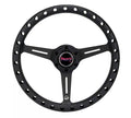 NRG Aluminum Steering Wheel 330mm - Extra Light - Ergonomic Grip - Anadized Black