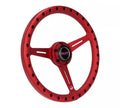 NRG Aluminum Light Weight Steering Wheel (330mm) Extra Light - Ergonomic Grip - Anadized Red