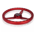 NRG Aluminum Light Weight Steering Wheel (330mm) Extra Light - Ergonomic Grip - Anadized Red