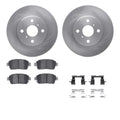 R1 Concepts Brake Rotor- Blank with Optimum Oe Pads Hdw Fits Toyota Prius