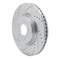 DFC 13-25 Infiniti Q50 Front Left Drilled & Slotted Silver Brake Rotor