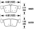 Hawk 16-17 Honda Civic HPX Motorsports Rear Brake Pads