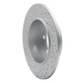 R1 06-09 Hyundai Azera Rear Right Drilled & Slotted Geo-Carbon Rotor
